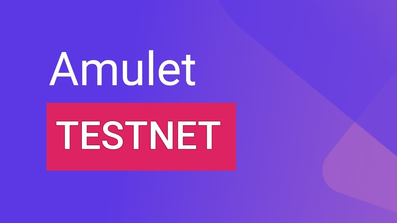 How to use the Amulet Testnet - YouTube
