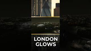 London Glows at Night ✨ | Cinematic Flight