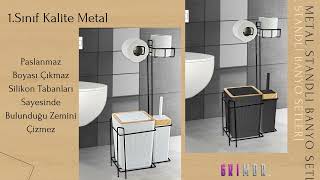 Metal Standli Banyo Setleri̇