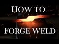 Blacksmithing - How To Forge Weld  (Plus: How to forge chain)