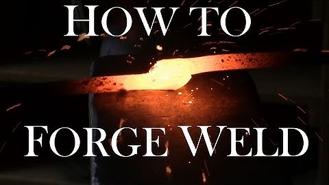 Blacksmithing - How To Forge Weld  (Plus: How to forge chain)