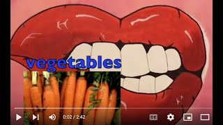 NAMES OF VEGETABLES &amp; FRUITS in ENGLISH / Learn ALPHABET / PHONICS / KIDS VOCABULARY / EDUCATIONAL