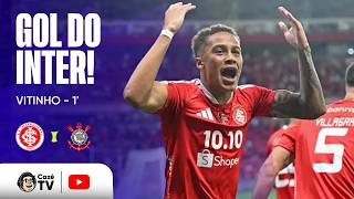 GOL DO INTERNACIONAL! VITINHO ABRE O PLACAR ANTES DO 1º MINUTO CONTRA O CORINTHIANS NO BRASILEIRÃO!