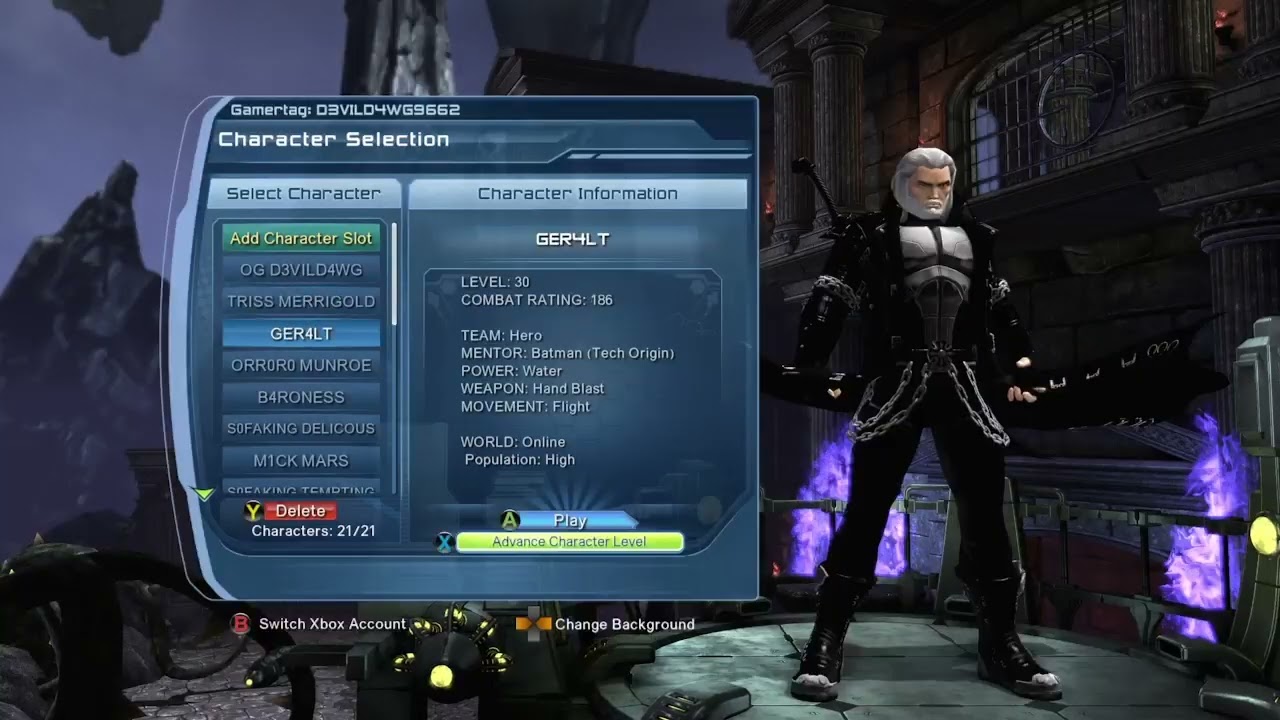 Farming multiple characters DCUO