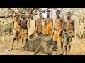 Hadzabe tribe made it again  all action of the hunters inside the hadzabe village