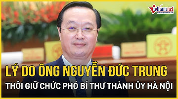 Lý do ông Nguyễn Đức Trung thôi giữ chức Phó Bí thư Thành ủy Hà Nội | Báo VietNamNet