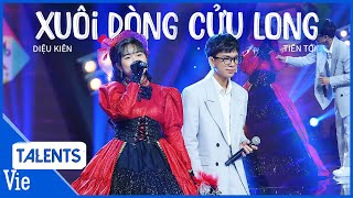 Diệu Kiên giả giọng song ca Xuôi Dòng Cửu Long khiến bạn thân Tiến Tới và chú Giang không nhận ra