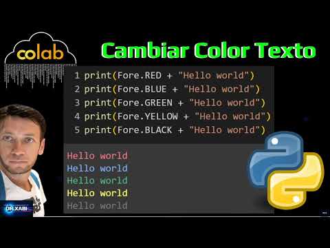 Cambiar el Color del Texto "Coloured Output" en Python (Google Colab)