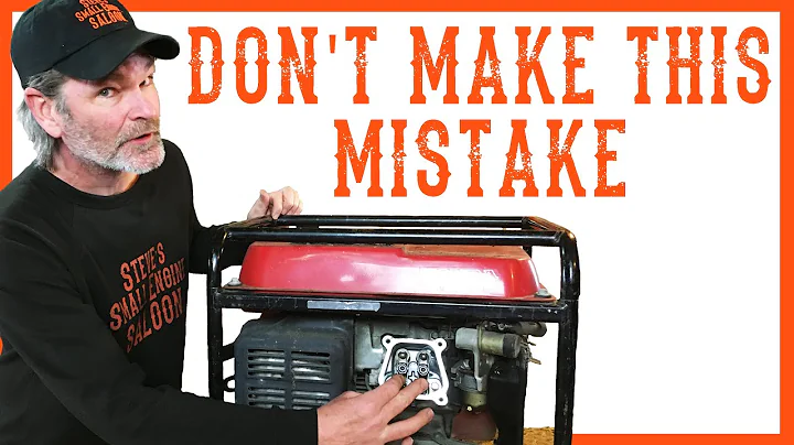 Biggest Mistake You Will Make When Adjusting The Valves On A Generator