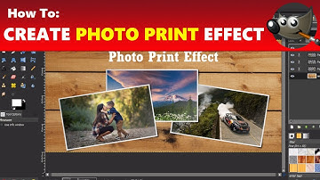 How to Create an Awesome Photo Print Effect in GIMP | Using GIMP Tutorial