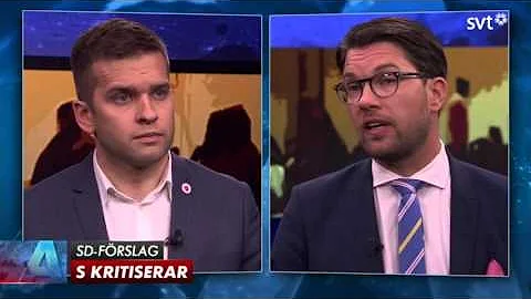 SVT Aktuellt - Jimmie kesson (SD) vs. Gabriel Wiks...