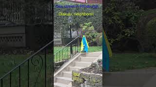 one street in #pittsburgh #standwithukraine thank you neighbors!!!