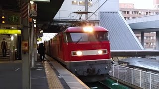 JR貨物 EF510-3号機 レッドサンダー 貨物列車 南草津駅低速通過 20230328