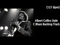 Albert Collins Style C Blues Backing Track (121 Bpm)