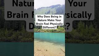 WHY Does Being in Nature Make Your Brain Feel Physically Different? #nature #relaxation #shortvideo