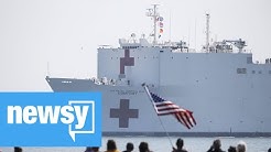 USNS Comfort departs New York City