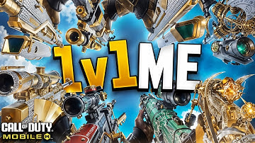 Beat Me 1v1 = Win the BattlePass! (Using Every Sniper in COD Mobile)