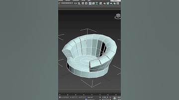 round chair modeling 3d max  #viral #blender #3dmodeling #furniture #ytshorts#viral #3d #shorts