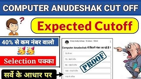 computer instructor cut off 2022 | computer anudeshak cut off | computer teacher cut off😱 Safe score