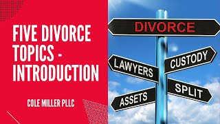 Five Divorce Topics - Introduction