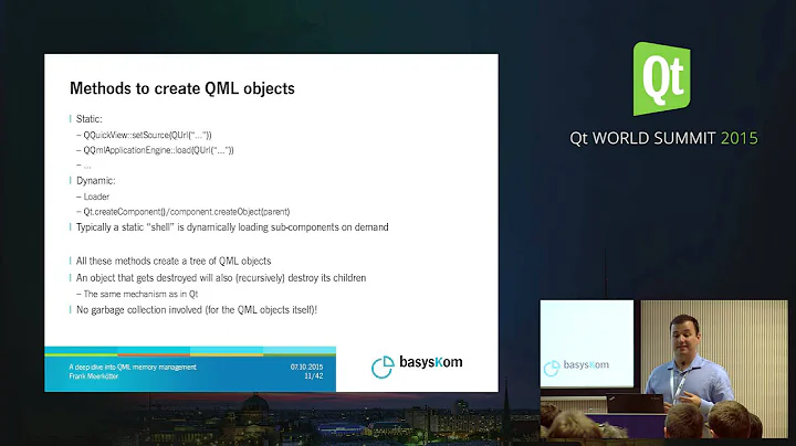 QtWS15- A deep dive into QML memory management internals, Frank Meerkötter, basysKom GmbH
