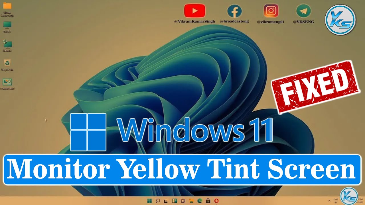 ✓ How To Fix Monitor Yellow Tint Screen in Windows 11 | Solve