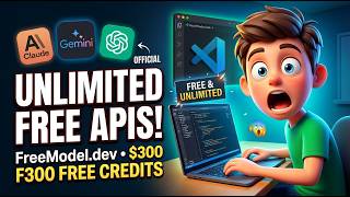 FreeModel.dev FREE API Keys 😱 Get $300 FREE Credits + Unlimited FREE Claude Opus, GPT, Gemini APIs screenshot 1
