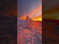 Sunsets in ice  region sarfraj plzsubscribe mnt youtubeshort nature topshorts youtubeshorts