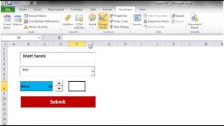 Excel 2010 VBA Tutorial 57   ActiveX Controls   Spin Buttons