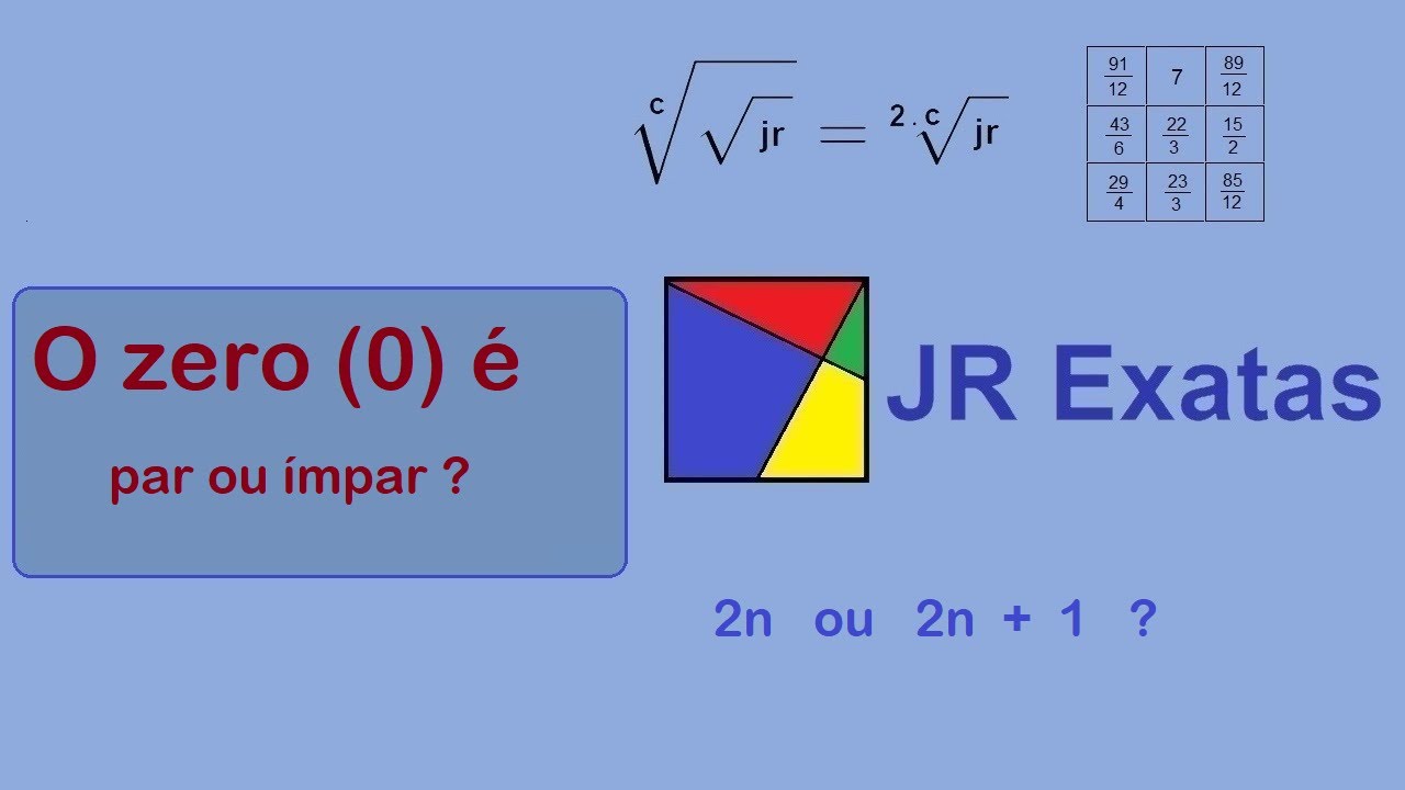 Zero é par ou ímpar ? - YouTube