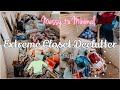 EXTREME Closet Declutter with Me *DISASTER* | Part One | Messy to Minimal | Calista Nystrom