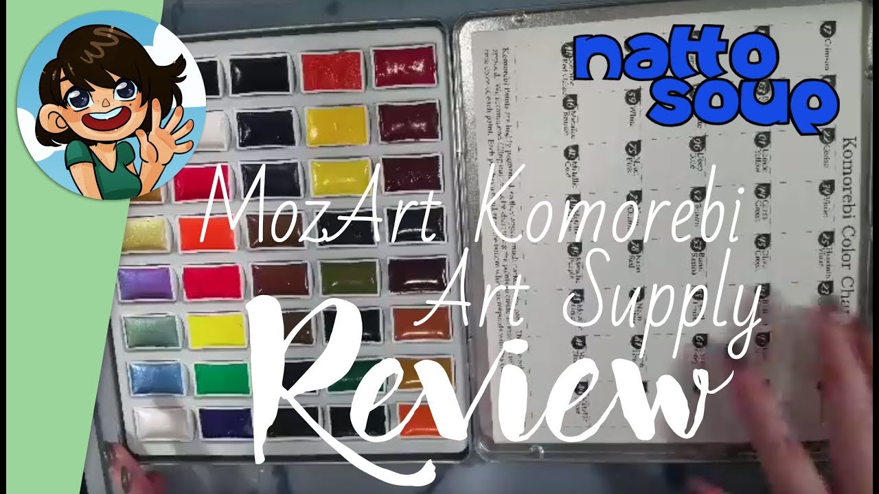 MozArt Supplies Komorebi Watercolor Japanese Paint Set Review and  Demonstration 