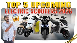 Top 5 Upcoming Electric Scooters in 2026🤩 || Electric Vehicles India