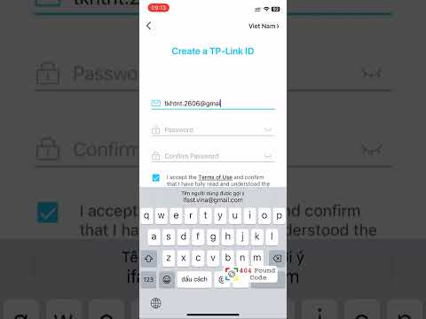 1. Create an account on the Tapo  app
