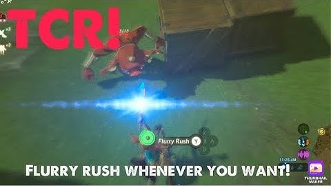 How to TCR (thunder clap rush) in botw!