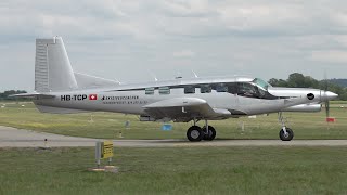 Grenchen Skydive Pacific Aerospace P-750 XSTOL Taxi & Takeoff Resimi