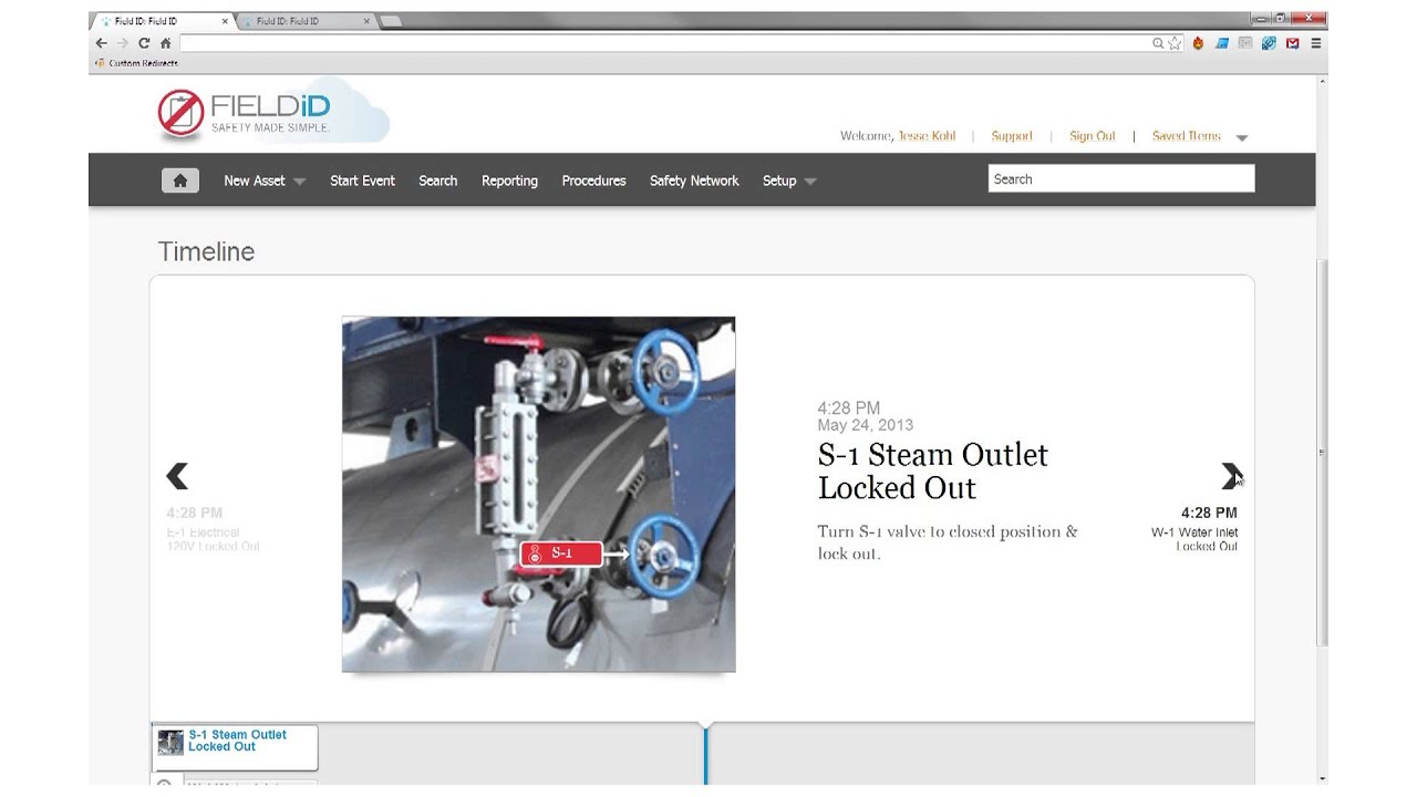 Review Lockout/Tagout Procedures with Field ID (5/5)