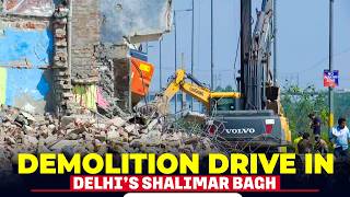 WATCH: Demolition drive underway in Delhi’s Shalimar Bagh, heavy security deployed | Delhi Police
