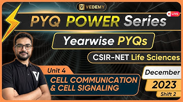 PYQ Power Series | Cell Signalling & Cell Communication | Dec 2023 | Shift 2 | Sounak Sinhababu |