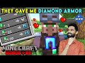 THEY GAVE ME DIAMOND ARMOR- MINECRAFT HARDCORE SURVIVAL GAMEPLAY IN HINDI   #6