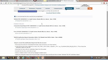 How to download TDS Justification report excel conversion utility