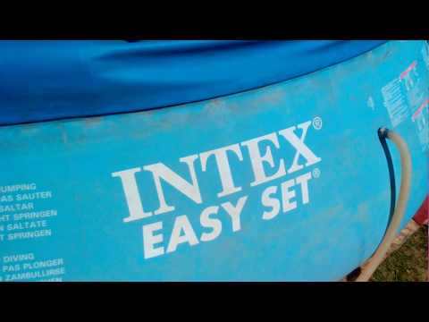 БАССЕЙН INTEX 4,54 x 1,22 Ремонт и Практические советы. Надувной круг пришел в негодность.