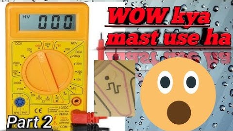 #electronic_Multimeter  part 2 Multimeter का Square Wave Frequency Function कैसे use करें ?🤔🤔🤔#viral
