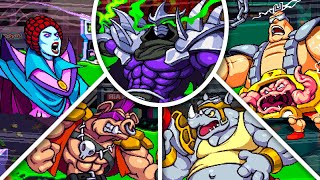 Teenage Mutant Ninja Turtles: Shredder's Revenge All Bosses Gameplay and Ending!