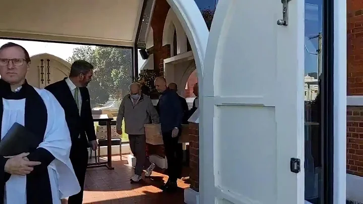The funeral service of Rev Robert Collings