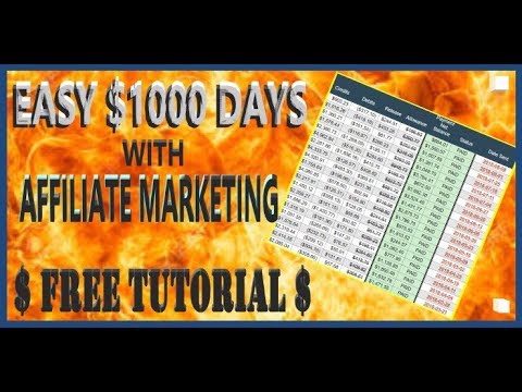 How To Make $1000 Per Day With Affiliate Marketing