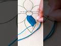 Easy hand embroidery tutorial #shorts #trending #stitch #embroidery #ytshorts #leafstitch