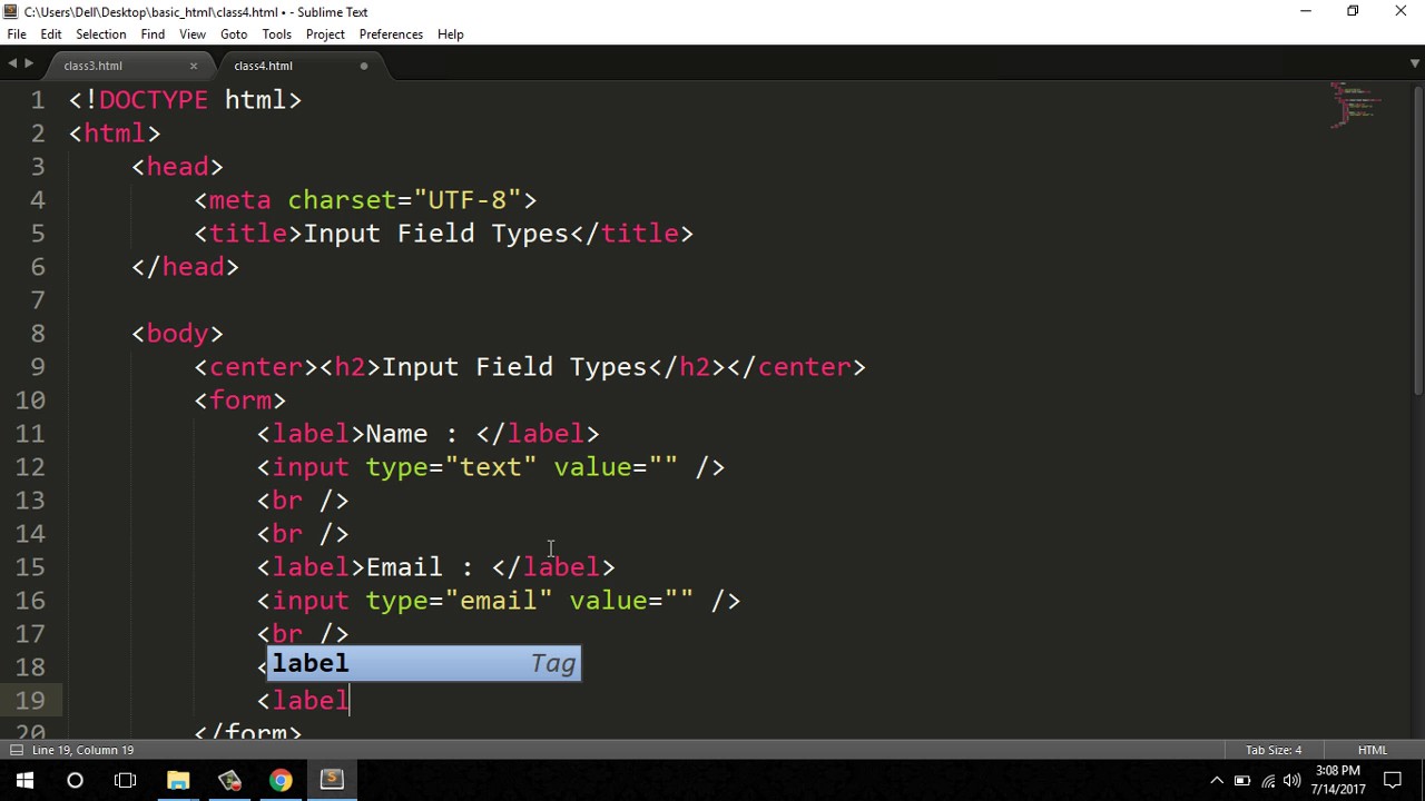 5 - Input Field Types | Urdu & Hindi - YouTube