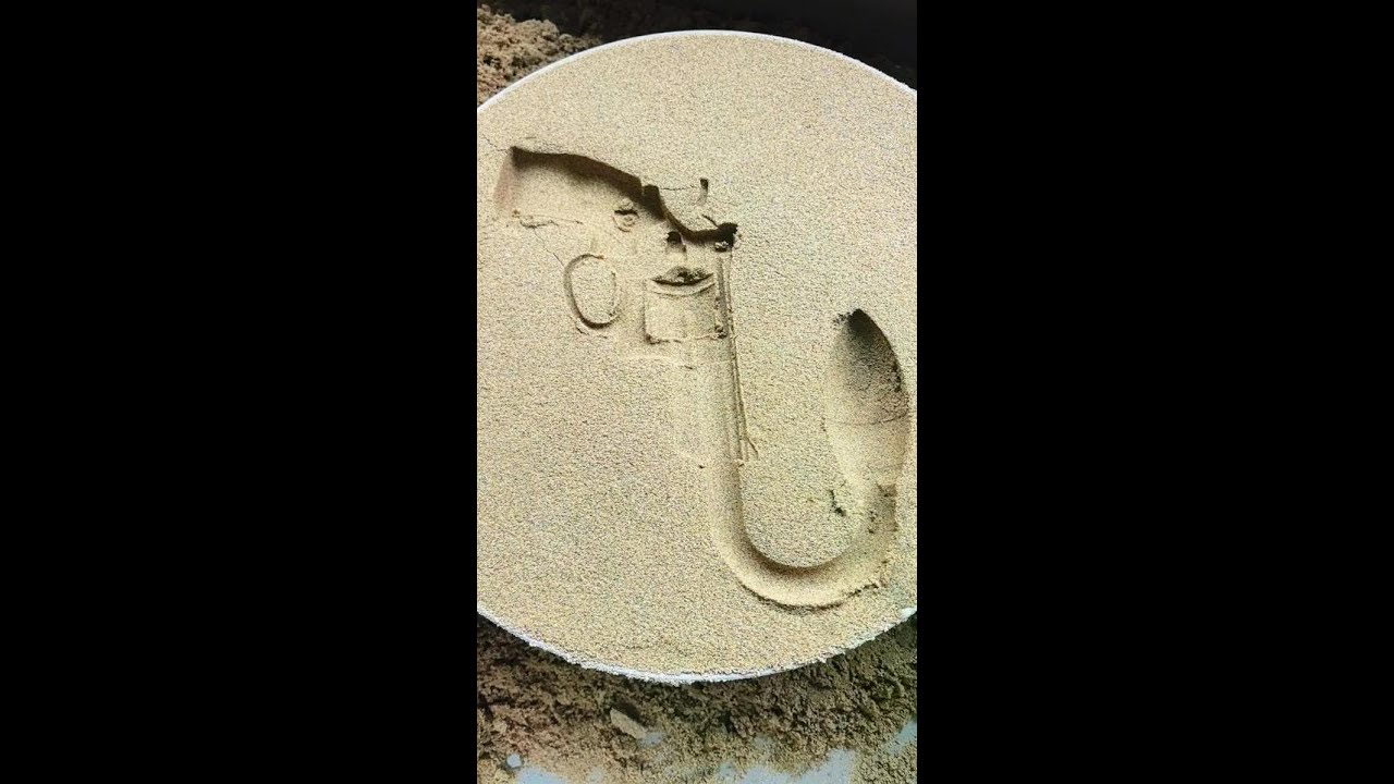 Let the bullet fly for a while. Unload the metal sand casting. Craftsman