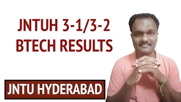 JNTUH 3-1/3-2 BTECH RESULTS #jntuh